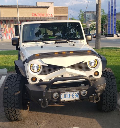 Customer photo review of Hawke Grille - White ( 07-18 Jeep Wrangler JK)