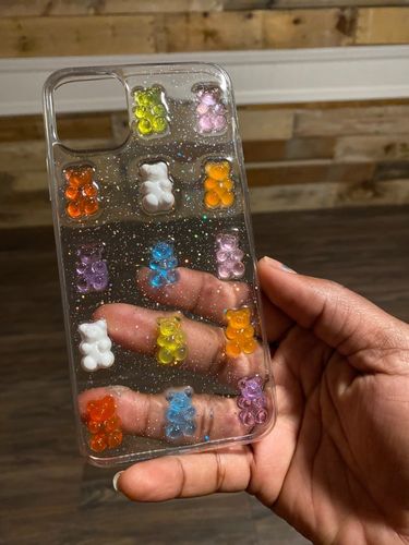 Customer photo review of Cute 3D Candy Colors Bear IPhone Case