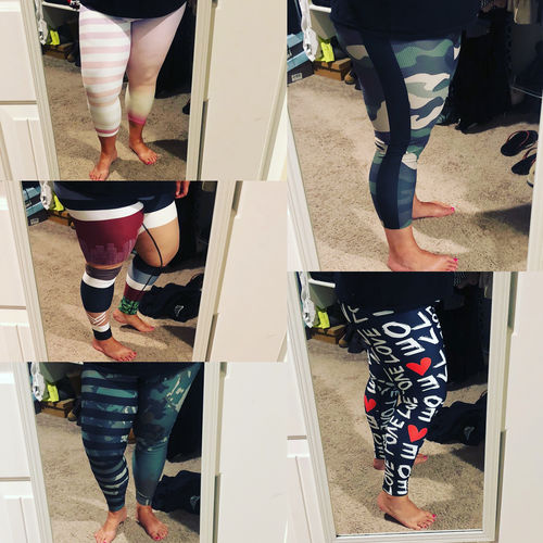 Customer photo review of Bubble Gum Gradientstripes Capri