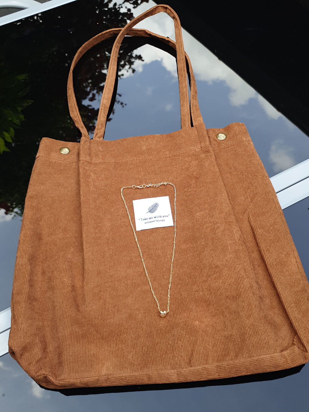 Customer photo review of Cord Tote Bag