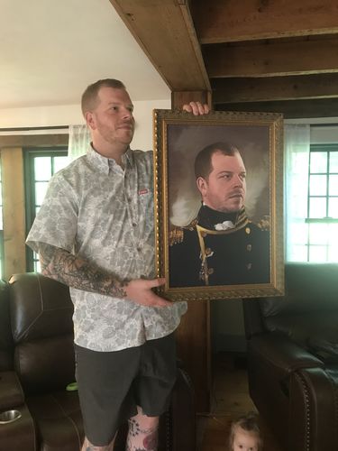 Customer photo review of The Admiral - Custom Canvas