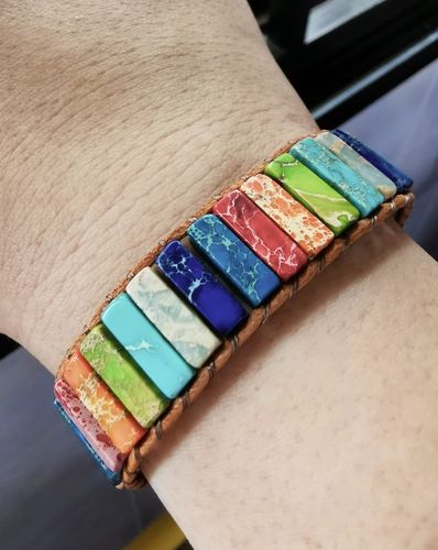 Customer photo review of Chakra Energy Bracelet