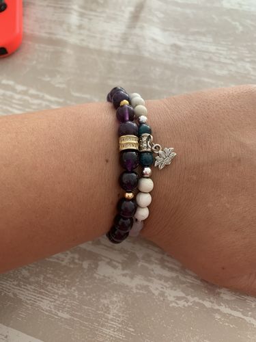 Customer photo review of BRACELET AMÉTHYSTE "No Stress"