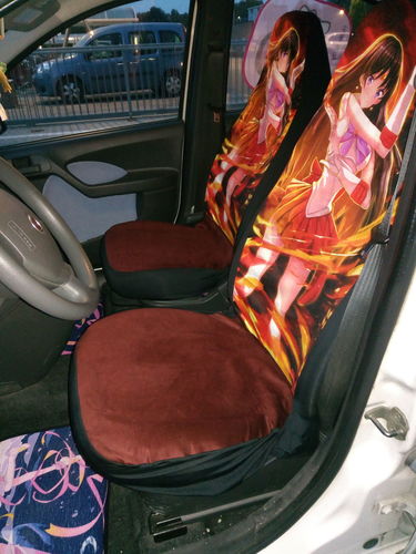 Customer photo review of Sailor Mars Sailor Moon Car Seat Covers Universal Fit 051312