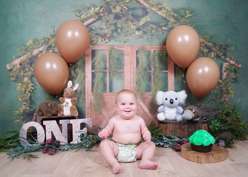Customer photo review of Kate Green Garden Door Summer Backdrop Designed by Jia Chan Photography