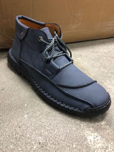 Customer photo review of Dacomfy Men Stylish Casual Handmade High-top Shoes