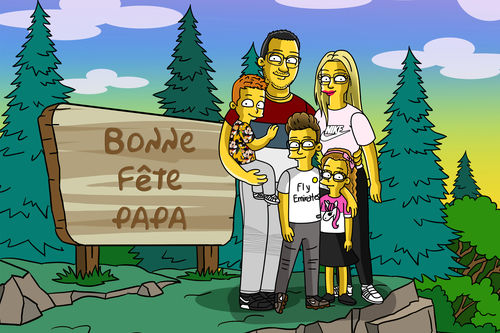 Customer photo review of Le Cadre Simpson Personnalisé