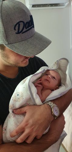 Customer photo review of DadLife A-Frame Snapback - Heather Grey