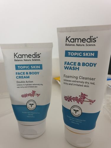 Customer photo review of ערכה טיפולית לעור אטופי ויבש | TOPIC SKIN KIT