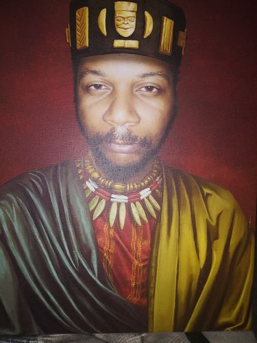 Customer photo review of The African King - Custom Canvas