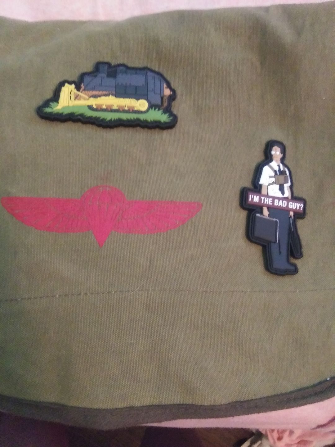 Customer photo review of Falling Down - Morale Patch