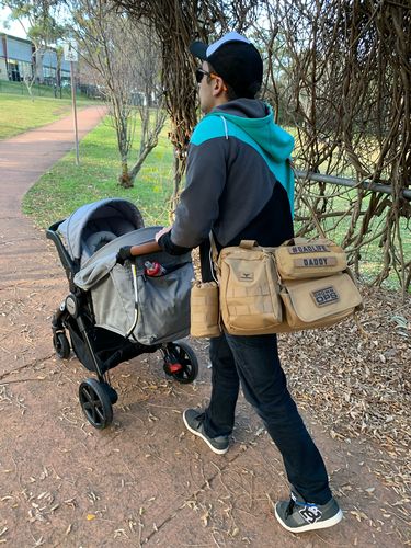 Customer photo review of Tacpac 'Recon' Desert Storm Nappy Bag Set