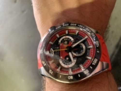 Customer photo review of SHIFT - Red Swiss Sport Chrono Watch
