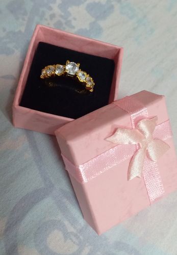 Customer photo review of .50ct Milan Engagement Ring
