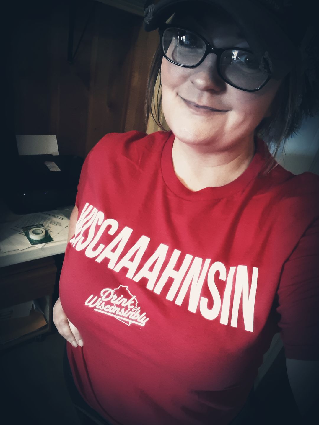 Customer photo review of "Wiscaaahnsin" Red T-Shirt