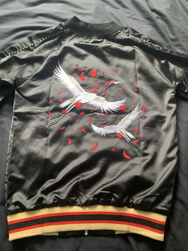 Customer photo review of Double Flying Cranes Sukajan Souvenir Jacket