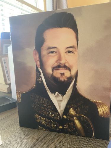 Customer photo review of The General - Custom Canvas