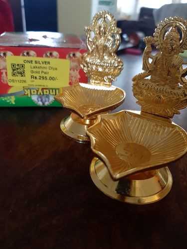 Customer photo review of Om Ganesha Diya Pair