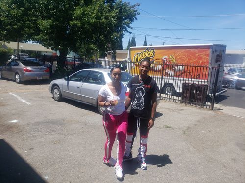 Customer photo review of Color Block Track Pants Black - Red - White (M4565PSA)