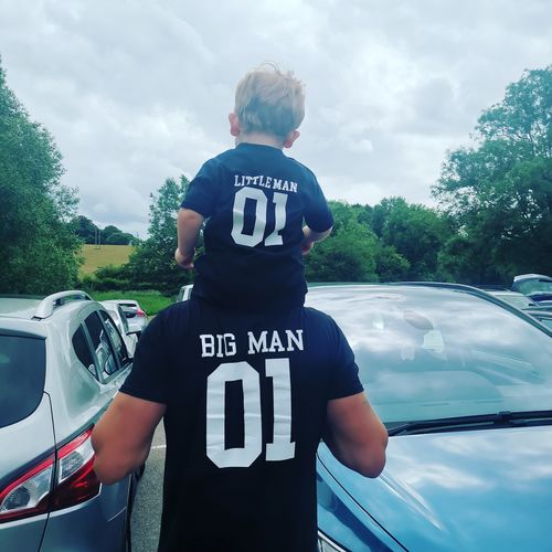 Customer photo review of Big Man/Little Man/Middle Man Daddy & Son Matching Tees (MRK X)