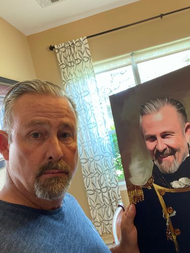 Customer photo review of The Admiral - Custom Canvas