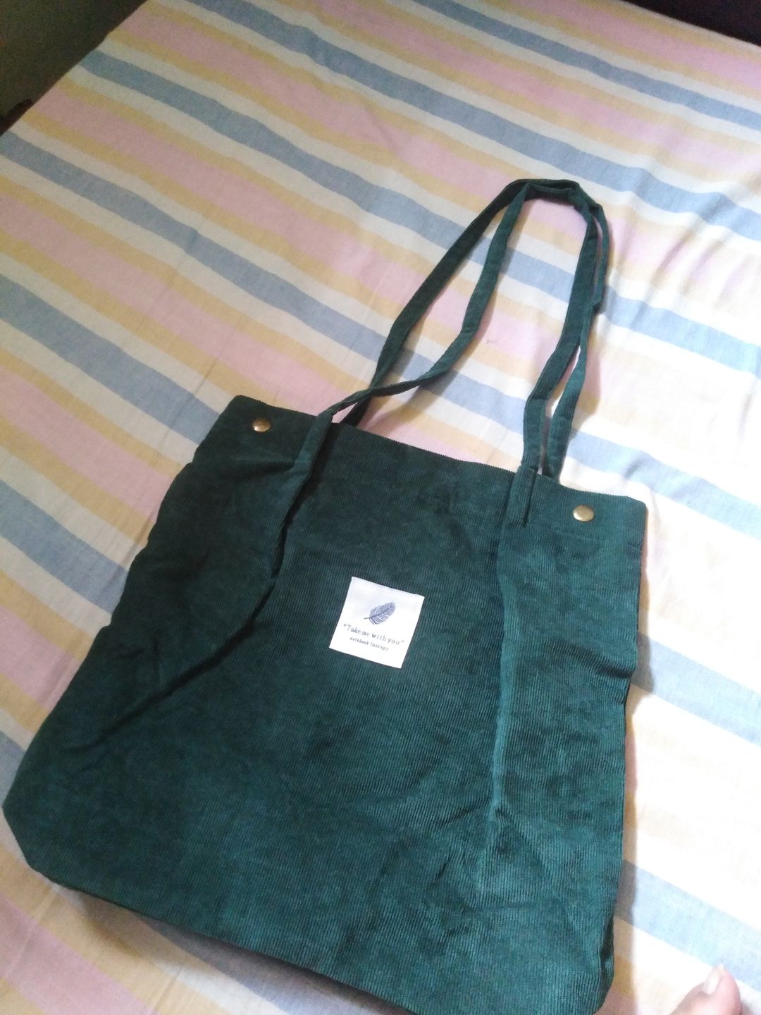 Customer photo review of Cord Tote Bag