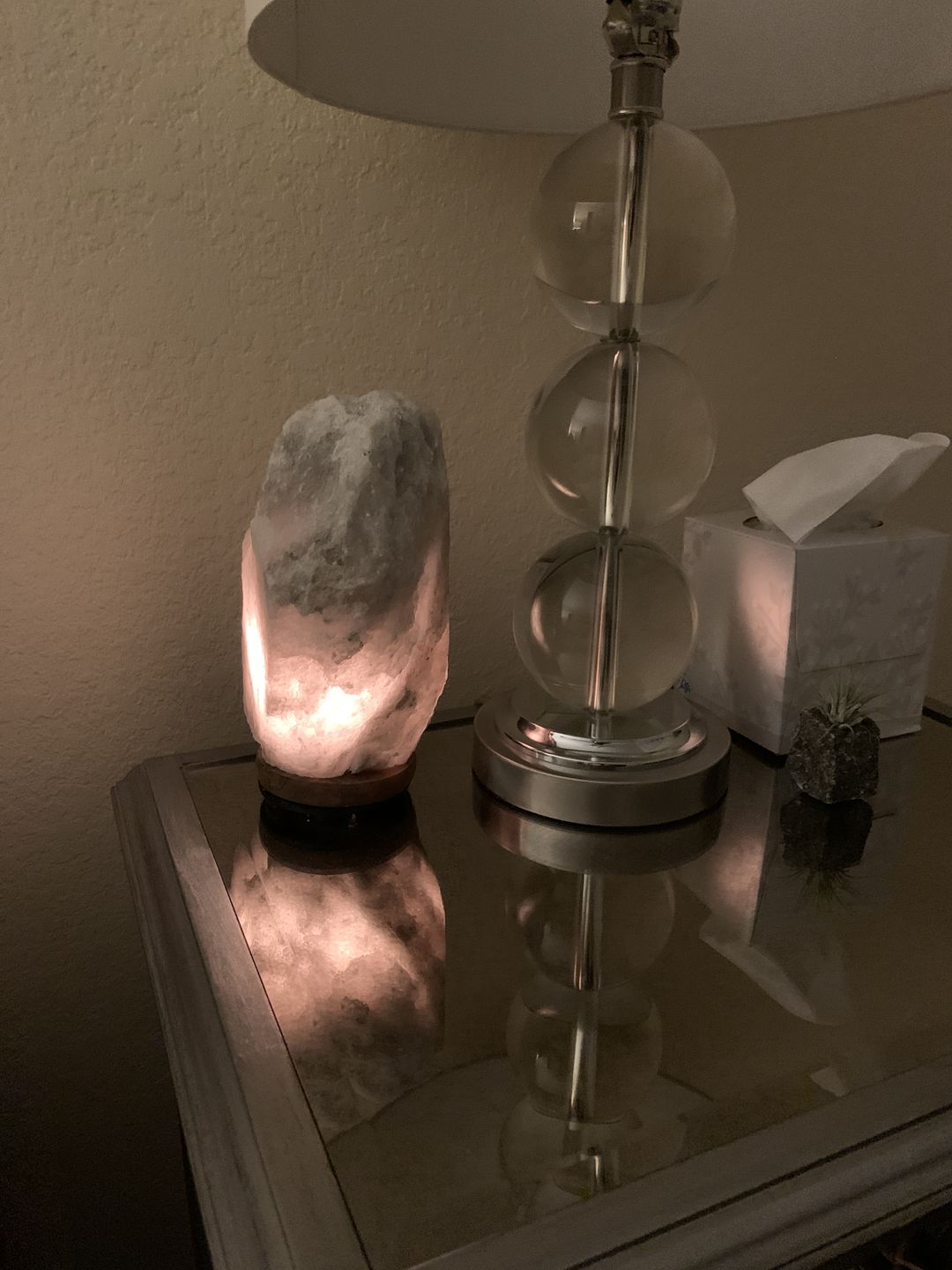 Customer photo review of Rare Gray Himalayan Salt Lamp