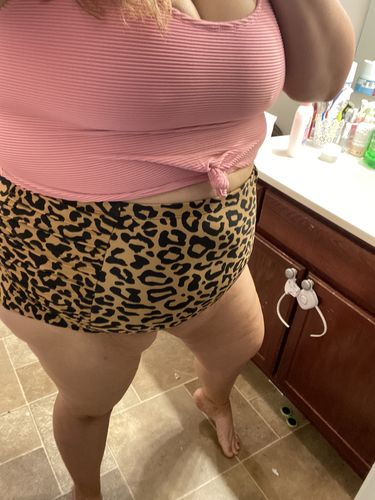 Customer photo review of Sun Baked Bottoms | Leopard Print