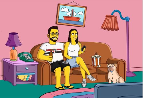 Customer photo review of RETRATO EM ARQUIVO DIGITAL FAMILIA AMARELA