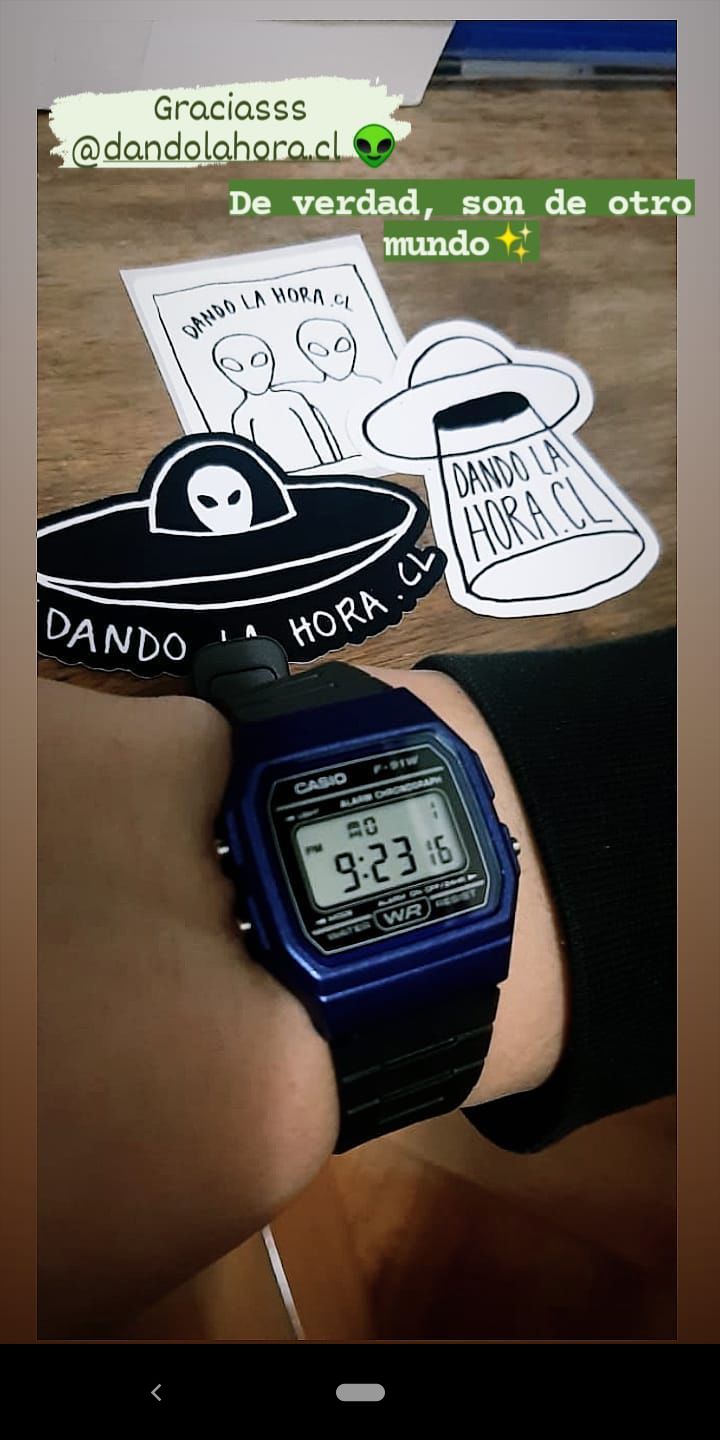 Customer photo review of Reloj Casio Vintage F-91WM-2ADF Azul/Negro