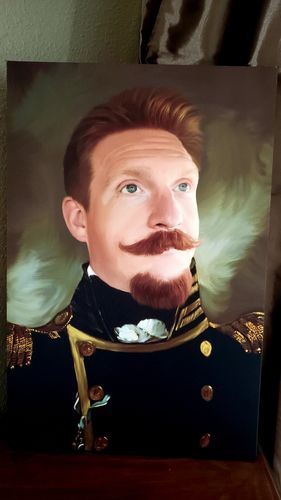 Customer photo review of The Admiral - Custom Canvas