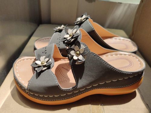 Customer photo review of GF™ OPEN TOE FANCY FLOWER WOMEN SANDALS