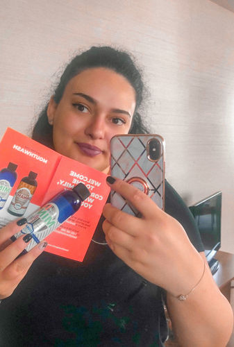 Customer photo review of Nano Silver Mouthwash (Travel Size)