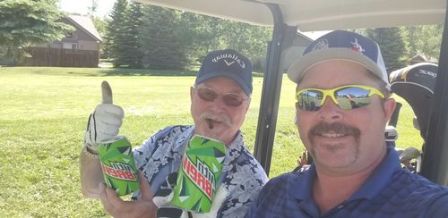 Customer photo review of MTN Brew Silicone Sleeve Hide a Beer