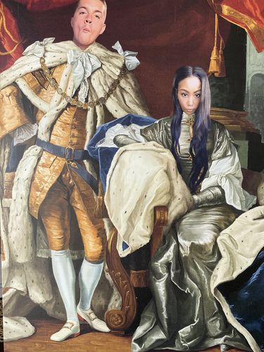 Customer photo review of The Royal Couple - Custom Canvas