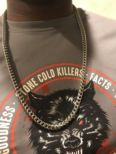 Customer photo review of 6mm Stainless Steel Luxury Edition Franco Chain