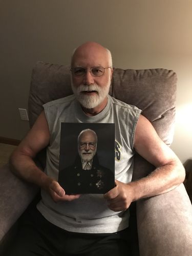 Customer photo review of The Captain - Custom Canvas