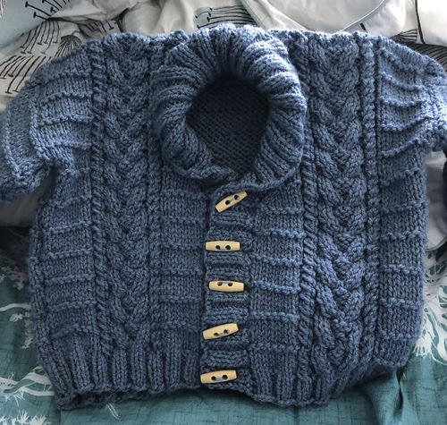 Customer photo review of Baby Mystery Knitting Box