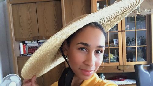 Large Vintage Sun Hat in Natural 