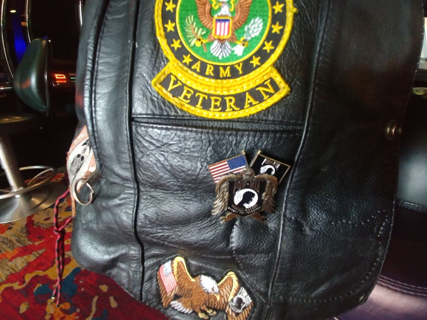 Customer photo review of US Army Veteran Pin