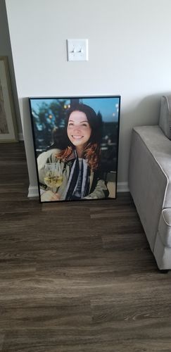 Customer photo review of Custom 1-Piece Vertical Canvas Art