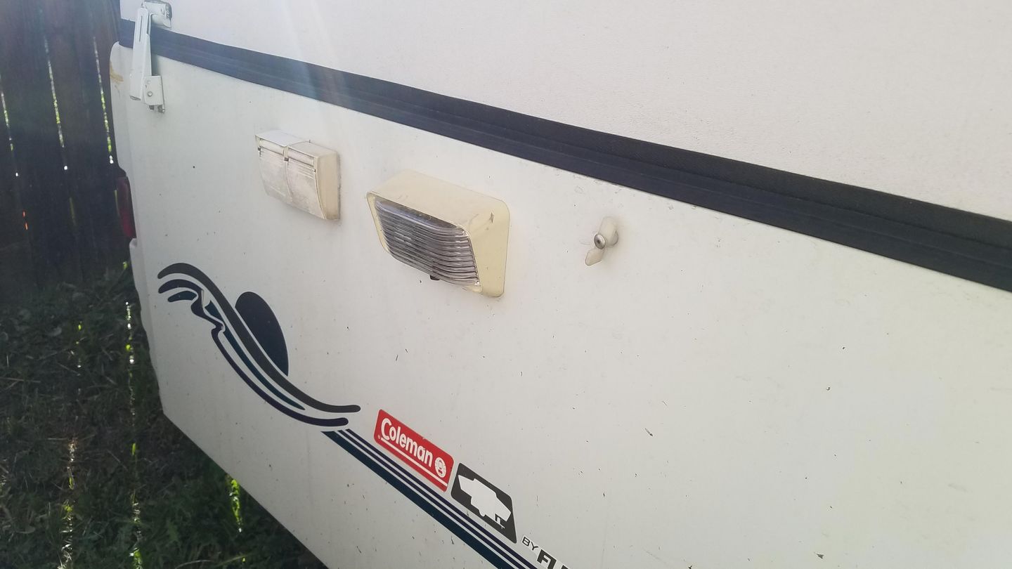 Customer photo review of Original Coleman Fleetwood Red Marker Lamp Lens