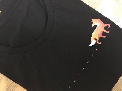 Customer photo review of FUCHS SPUR- BIO  - Damen Premium Organic Shirt
