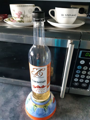Customer photo review of Caramel Coffee Syrup