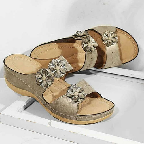 Customer photo review of GF™ OPEN TOE FANCY FLOWER WOMEN SANDALS