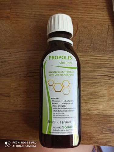 Customer photo review of SIROP DE PROPOLIS