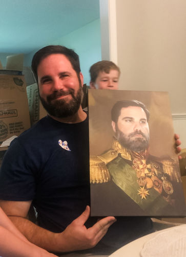 Customer photo review of The Colonel - Custom Canvas