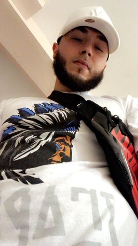 Customer photo review of Stay Humble Hustle Hard - Royal Blue T-Shirt