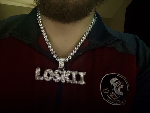 Customer photo review of Steel No Tarnish 200 Carat Flawless CZ Chain