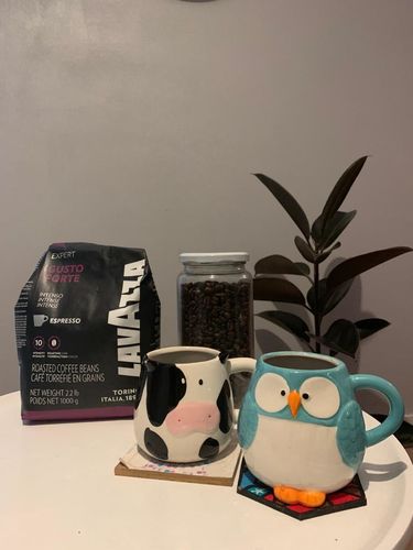 Customer photo review of PACK Café en granos Lavazza 2kg Gusto Forte Y Filtro Classico